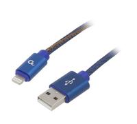 CC-USB2J-AMLM-2M-BL Cavo USB 2.0 Apple Lightning Connettore, USB A-Spina 2m Blu