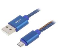 CC-USB2J-AMMBM-2M-BL Cavo USB 2.0 USB A-Spina,Micro USB-B Maschio Placcato Oro 2