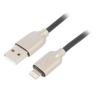 CC-USB2R-AMLM-2M Cavo USB 2.0 Apple Lightning Connettore, USB A-Spina 2m Gomm...