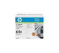 HP Confezione da 2 cartucce originali di Toner nero ad alta capacità LaserJet 64X