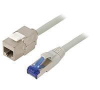 CC5102S Cavo di prolunga S/FTP 6a Line Cu LSZH grigio 15m 26AWG LOGILINK