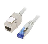 CC5112S Cavo di prolunga S/FTP 6a Line Cu LSZH grigio 20m 26AWG LOGILINK
