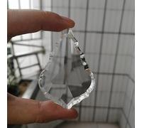 CcacHe Lampadario Prismi Cristallo 6 Pezzi 63 mm Cristallo Trasparente Foglia d'Acero lampadario a Sospensione Prisma Parti Lampada a Sospensione