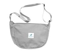 CCAIPU Borsa a tracolla da donna in velluto a coste, in tela, con tracolla regolabile per viaggi, lavoro, scuola e uso quotidiano (Grigio)