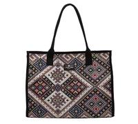 CCAIPU Borse Tote per Donne, Borsa a Tracolla Retrò Borsa a Mano di Grande Capacità con Borsa Shopping Zipper per Donne Ragazze (Nero-A)