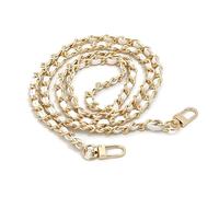 CCAIPU Cinghia a catena della borsetta, catena della borsa in lega d'oro Cinghie della borsetta regolabili Catene di sostituzione della borsetta per la borsa a croce della spalla (Bianco/Oro-A)