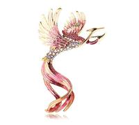 CCAIPU Donne Spille, Fiore Phoenix Strass Spille Abbigliamento Accessori Regali di amicizia per le signore Ragazze (Phoenix-Viola-B)