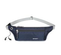CCAIPU Marsupio Sportivo per Uomo e Donna, Marsupio Escursionistico Cintura Regolabile con Foro per Cuffie Marsupio Leggero Impermeabile per Sport Viaggi Outdoor Campeggio (Blu)