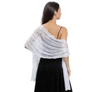 CCAIPU Scialli e Fasce in Pizzo per Donne, Stola e Sciarpe in Maglia Morbida Pashmina Scialli e Nappe da Donna Scialle in Seta per Abiti da Sposa e Festa di Nozze