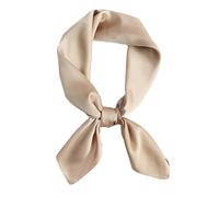 CCAIPU Sciarpa di Seta per Donne, Sciarpa Foulard Morbida e Leggera Colore Solido Seta Sentire Bandana Raso Signore Sciarpa di Seta per Donne Signore-70x70cm (Cachi)