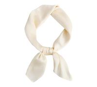 CCAIPU Sciarpa di Seta per Donne, Sciarpa Foulard Morbida e Leggera Colore Solido Seta Sentire Bandana Raso Signore Sciarpa di Seta per Donne Signore-70x70cm (Beige)