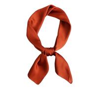 CCAIPU Sciarpa di Seta per Donne, Sciarpa Foulard Morbida e Leggera Colore Solido Seta Sentire Bandana Raso Signore Sciarpa di Seta per Donne Signore-70x70cm (Caramello)