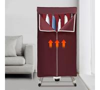 CCAUUB Asciugatrice elettrica portatile, 1500 W, 220 V, mini asciugatrice mobile per appartamenti, camper, lavanderia (touch screen, rosso)