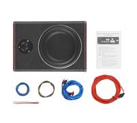 CCAUUB Subwoofer Attivo per Auto, 600 W, 68 mm, Ultra Sottile, Sottosedile, Audio, Amplificatore di Potenza per Basso, in Acciaio Inox