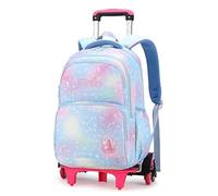 CCBZLY Princess - Zaino per bambini, 6 ruote e 2 ruote, con ruote e ruote, Blu, 2 Wheels, Zainetto