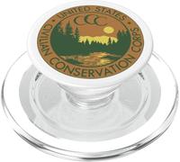 CCC Vintage Civilian Conservation Corp Seal Redesign PopSockets PopGrip per MagSafe