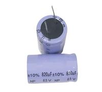 CCCAZ1 2PCS 820uf Non-Polar Audio electrolytic Capacitor 63v 820uf 22X38mm