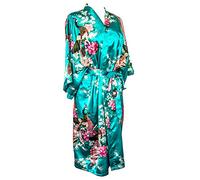 CCcollections Accappatoio a Kimono, Blu Turchese, 48 Donna