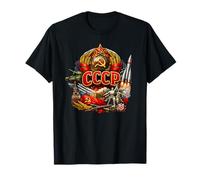 CCCP Soviet Vintage Retro URSS Simboli Storia Maglietta