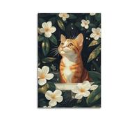 Cccyh_4K__A_cute_orange_cat_is_sitting_in_the_bathtub_s_6fcd0a1a-a0e3-4797-aa22-ae195787095a_4 Poster pittura decorativa su tela poster da parete e stampa artistica moderna per la camera da letto