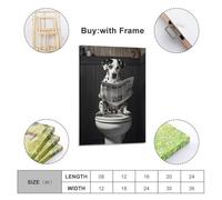 Cccyh_4K__A_Dalmatian_dog_sitting_on_the_open_toilet_se_52669e83-6e1a-437b-ba80-474c9226be38_4 Poster decorativo su tela poster da parete e stampa artistica moderna per la camera da letto della