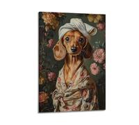 Cccyh_4K__A_hyper-realistic_oil_painting_of_an_adorable_cc5fb21e-032b-4be3-8979-a6f02def4324_1 Poster decorativo su tela poster da parete e stampa artistica moderna per la camera da letto della