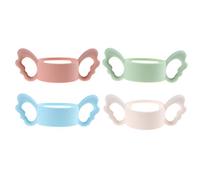 CCCYMM - Maniglia per biberon a collo largo in silicone, diametro esterno oltre 6 cm, per bottiglia (confezione da 4)