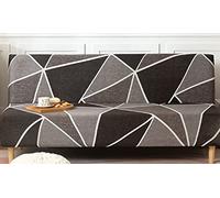 CCCYT Copridivano Clic Clac Copridivano Letto Senza Braccioli Fodera per Divano Senza Braccioli 3/2/1 Posti Fodera per Futon Elasticizzato Copridivano Letto Fodera Divano Estensibile