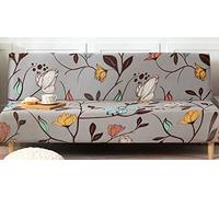 CCCYT Copridivano Clic Clac Copridivano Letto Senza Braccioli Fodera per Divano Senza Braccioli 3/2/1 Posti Fodera per Futon Elasticizzato Copridivano Letto Fodera Divano Estensibile