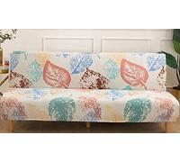 CCCYT Copridivano Clic Clac Copridivano Letto Senza Braccioli Fodera per Divano Senza Braccioli 3/2/1 Posti Fodera per Futon Elasticizzato Copridivano Letto Fodera Divano Estensibile