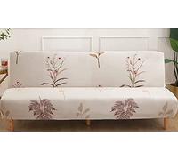 CCCYT Copridivano Clic Clac Copridivano Letto Senza Braccioli Fodera per Divano Senza Braccioli 3/2/1 Posti Fodera per Futon Elasticizzato Copridivano Letto Fodera Divano Estensibile