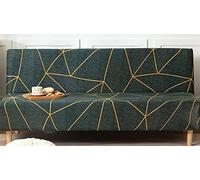 CCCYT Copridivano Clic Clac Copridivano Letto Senza Braccioli Fodera per Divano Senza Braccioli 3/2/1 Posti Fodera per Futon Elasticizzato Copridivano Letto Fodera Divano Estensibile