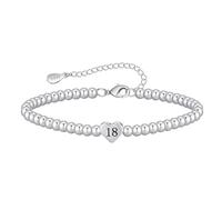 CCDSR Regali di compleanno per ragazze, bracciale regolabile in argento Sterling 925, ipoallergenico, regalo per mamma, figlia, nonna, Eine Grösse, Oro giallo, Senza Gemstone