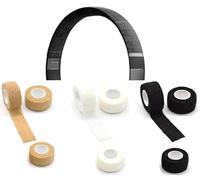 CCeCCe Confezione da 12 coperture per archetto per cuffie fai da te, autoadesive, 2,5 cm x 4,6 m, custodia protettiva universale per cuffie per fascia per la testa, cuscinetto imbottito per sport e