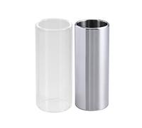 CCeCCe Confezione da 2 guide per chitarra, in acciaio inox e vetro, 6 cm, per accordatura e accordatura, per chitarra elettrica, acustica, basso, strumenti a corda media, accessori