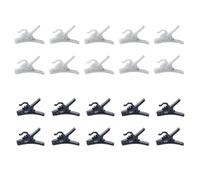 CCeCCe Confezione da 20 clip di ricambio per microfono Lavalier da bavero, clip per microfono indossabile, trasmettitore wireless, omnidirezionale, mini microfono da bavero per auto