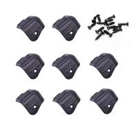 CCeCCe Confezione da 8 protezioni angolari per casse acustiche, impilabili, scatola per subwoofer, bordi arrotondati, protezione in plastica ABS, per amplificatore da palco, amplificatore, PA DJ,