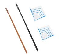 CCeCCe Kit di pulizia per flauto, 2 set: asta in plastica e legno, panno di garza di cotone per asciugare all'interno, detergente per la manutenzione degli strumenti a fiato