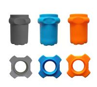 CCeCCe Set di 3 protezioni per microfono senza fili, anelli | Manicotti in gomma antiscivolo per microfono wireless con anello antiurto, per microfono dinamico palmare e karaoke