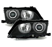 CCFL Angel Eyes Faro Nero Chiaro Anello per BMW 3er E46 09/2001-2005
