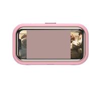 CCGHTR Supporto for Telefono Impermeabile for Doccia, antiappannamento, Touch Screen, Custodia for Telefono, sigillante for Doccia, Bagno(Pink-Electroplate)