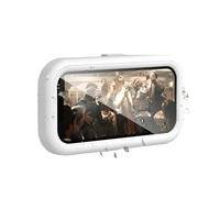 CCGHTR Supporto for Telefono Impermeabile for Doccia, Supporto for Telefono da Bagno, Supporto for TV, Supporto for Cellulare Regolabile da Parete Adesivo(White)