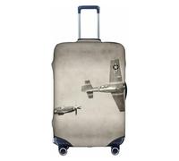 Cchgkpd Copertura elastica lavabile per valigie da 46-81 cm con stampa di aeroplani della seconda guerra mondiale, bianco, M