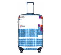 Cchgkpd Copertura per bagagli lavabile elastica personalizzata con stampa chimica periodica per valigie da 45-81 cm, bianco, M