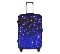 Cchgkpd Copertura per bagagli lavabile elastica personalizzata con stampa di stelle luminose per valigie da 45-81 cm, bianco, L