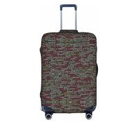 Cchgkpd Programmatore Codice di programmazione Stampa Personalizzato Elastico Lavabile Copertura Dei Bagagli per Valigie 45-81 Pollici, bianco, M