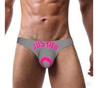 cchgnm Biancheria intima da uomo con stampa Just Married, slip bikini, adatto per allenamenti in palestra e uso quotidiano., Nero , XXL