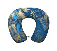 cchgnm Cuscino da viaggio con stampa astratta in marmo e pietra, cuscino per collo in memory foam, cuscino portatile per hotel, campeggio, traversine laterali e dormienti posteriori