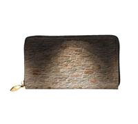 cchgnm Lights Hit The Brick Wall Print Classic Leather Long Clutch Wallet, elegante portafoglio da donna con cerniera e scomparti multipli per schede.