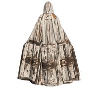cchgnm Stall Barn Door Print Halloween Role Playing Costume, Vestaglia medievale retrò mago, mantello da cavaliere con cappuccio per adulti per uomini e donne